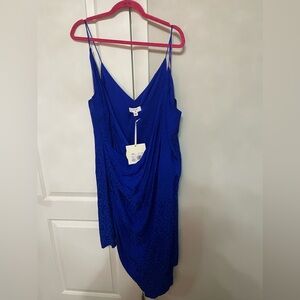 NWT cupshe target collab blue dress size 20 leopard